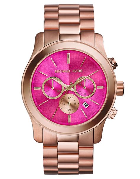 michael kors rose gold ladies watches|mk pink watch.